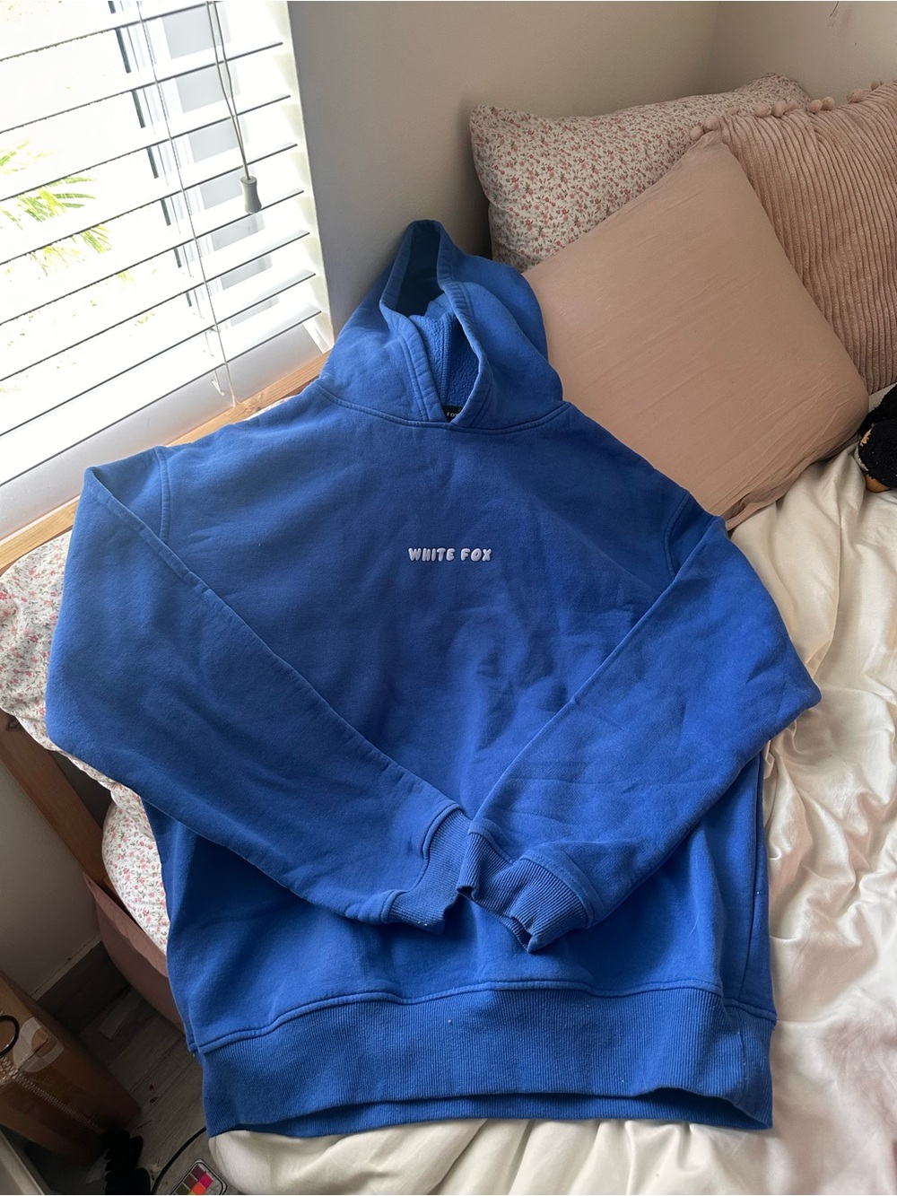 White Fox Boutique Royal Blue Crewneck Hoodie